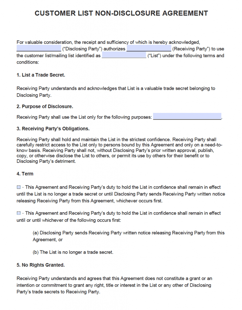 Food Vendor Contract Template from nondisclosureagreement.com