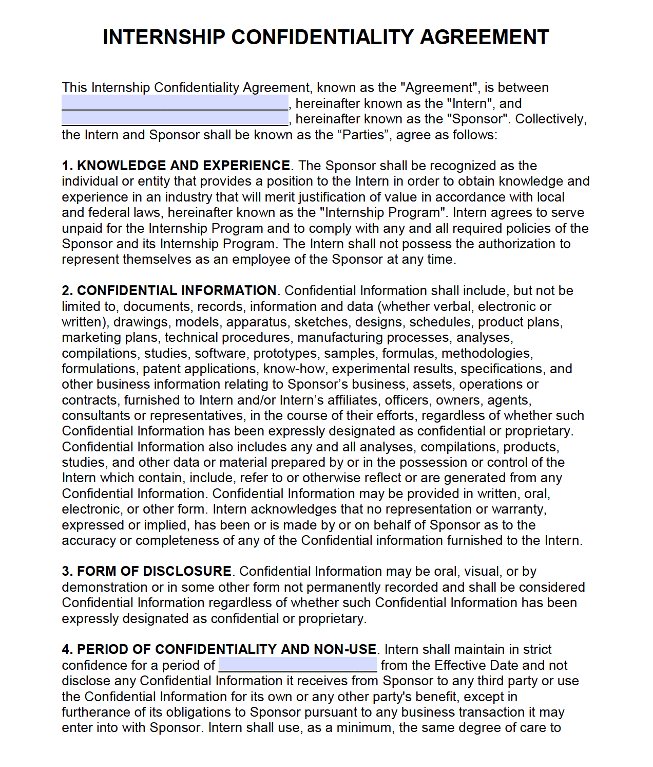 Proprietary Agreement Template For Video Use In A Movie Classles